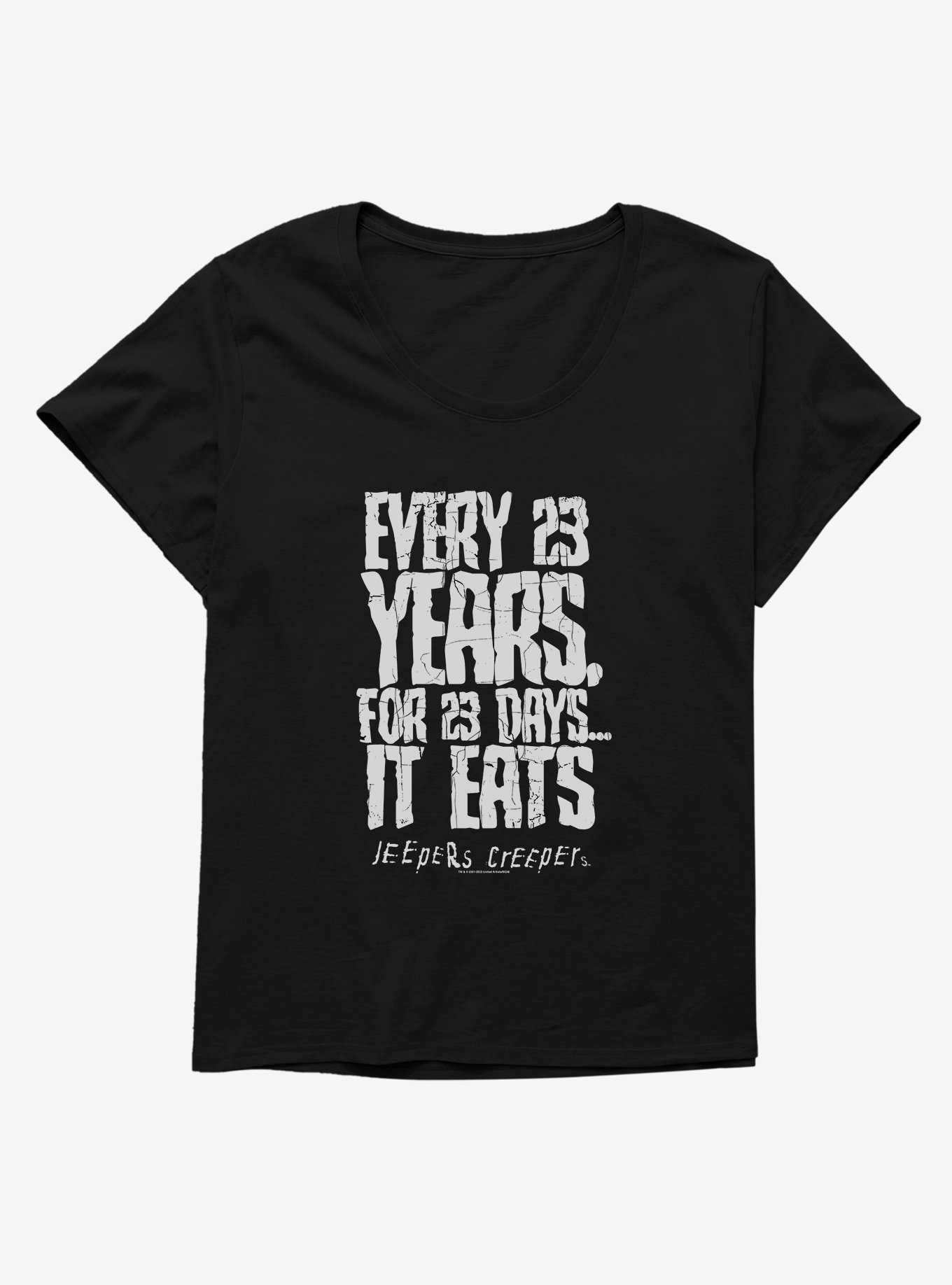 Jeepers Creepers 23 Years For 23 Days Girls T-Shirt Plus Size, , hi-res