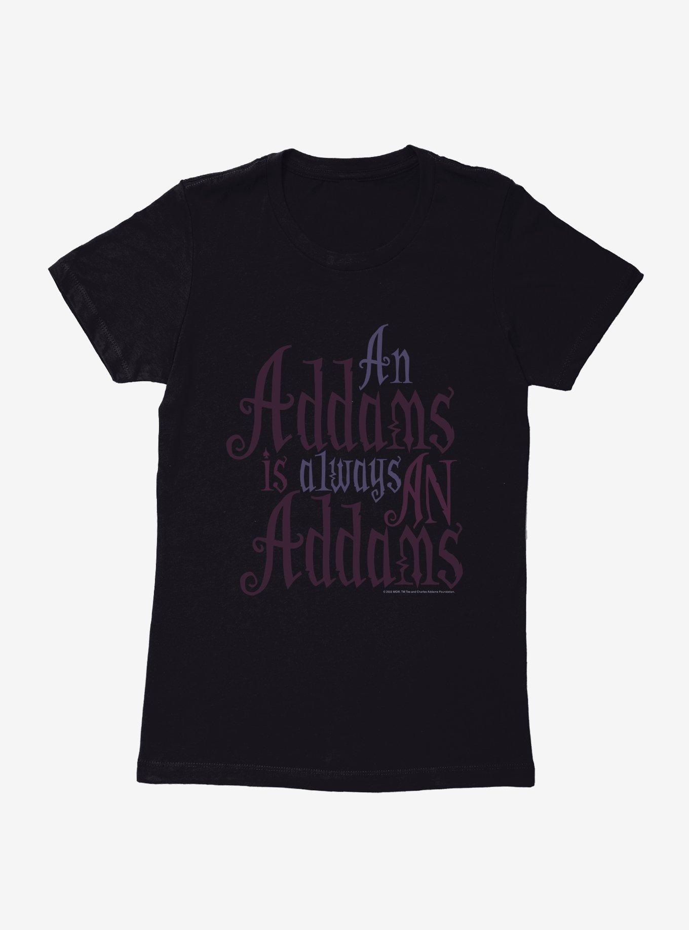 Addams Family Always An Addams Womens T-Shirt, BLACK, hi-res