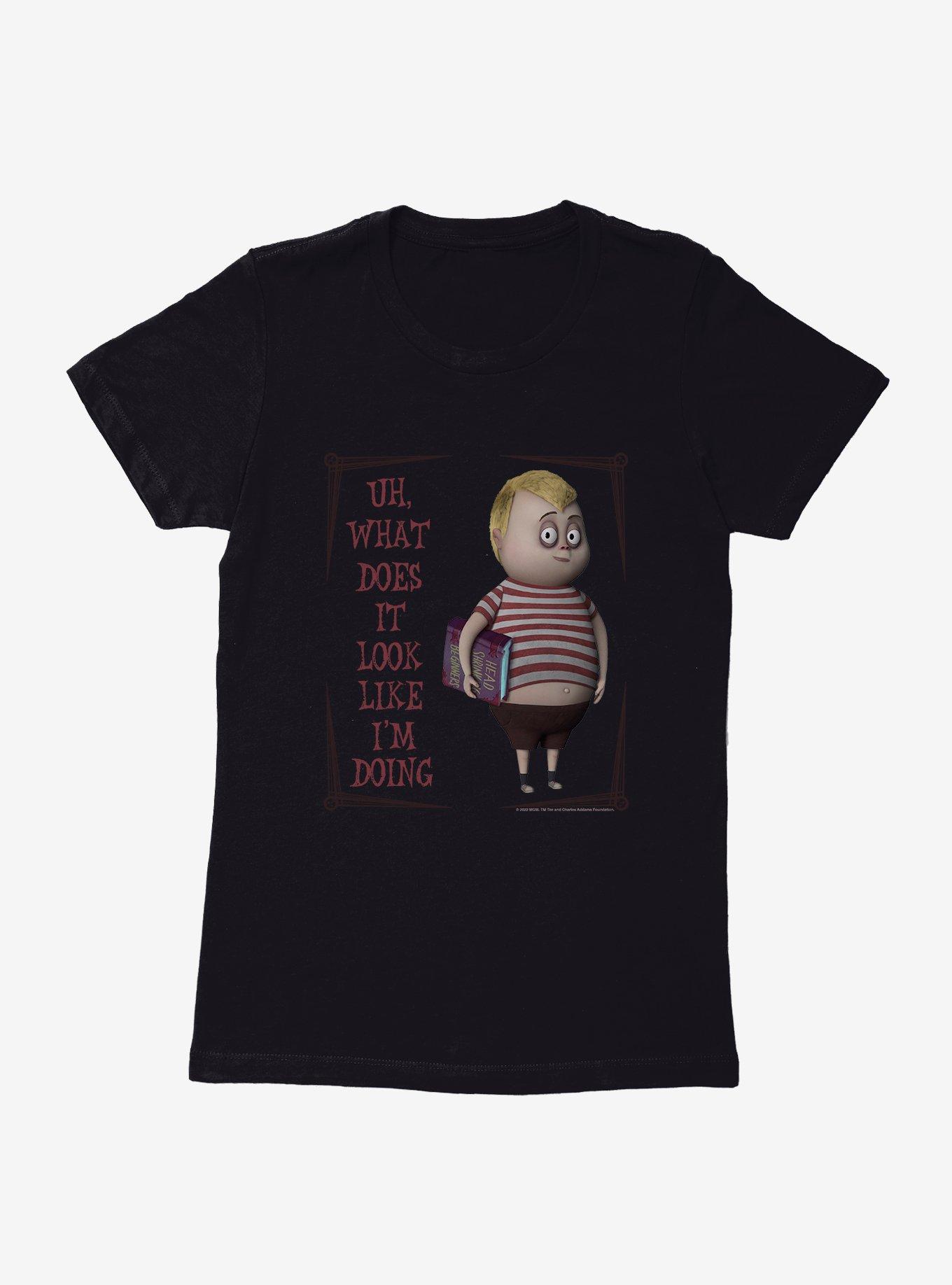 Addams Family Head Shrinking Womens T-Shirt, BLACK, hi-res