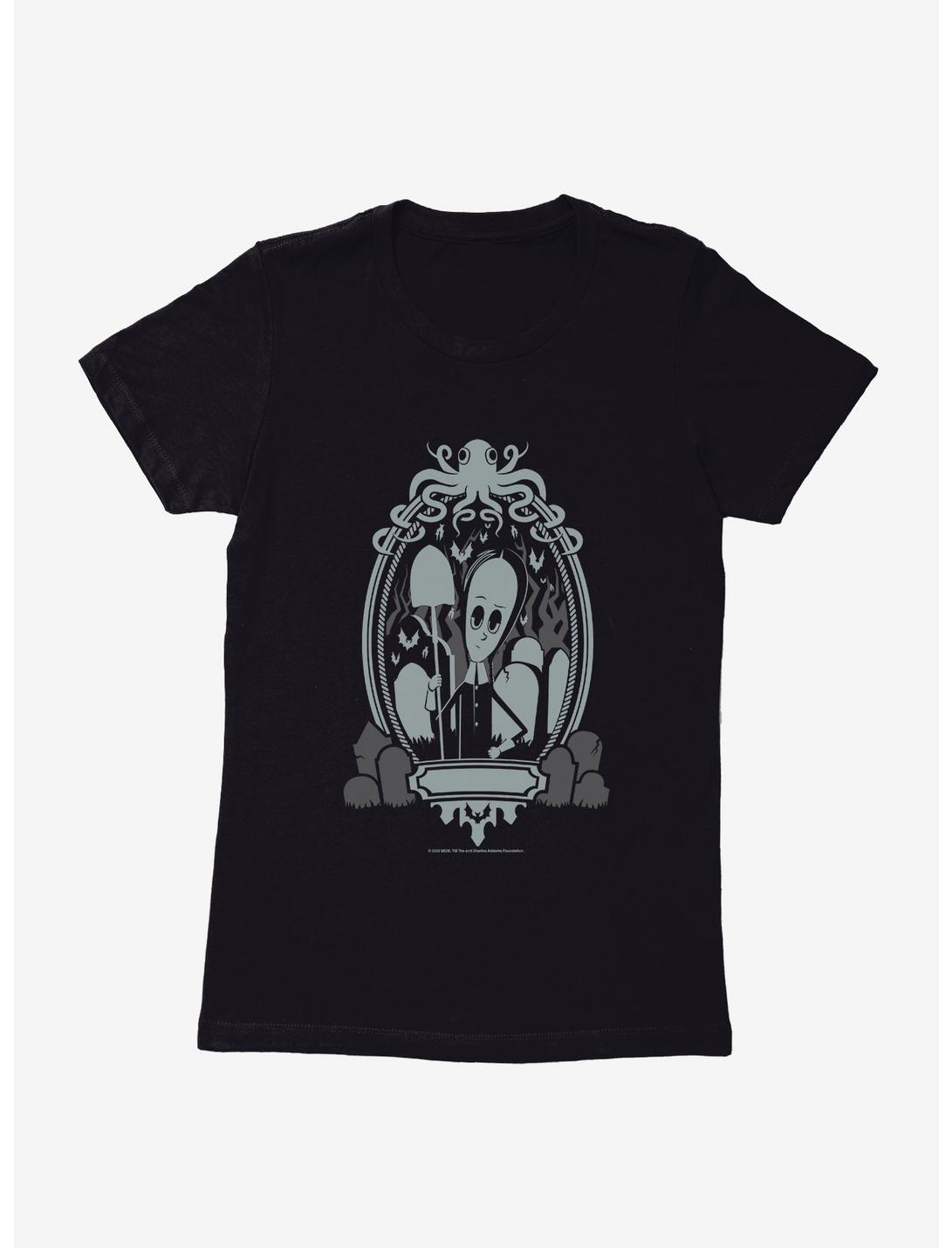 Addams Family Wednesday Addams Womens T-Shirt, BLACK, hi-res