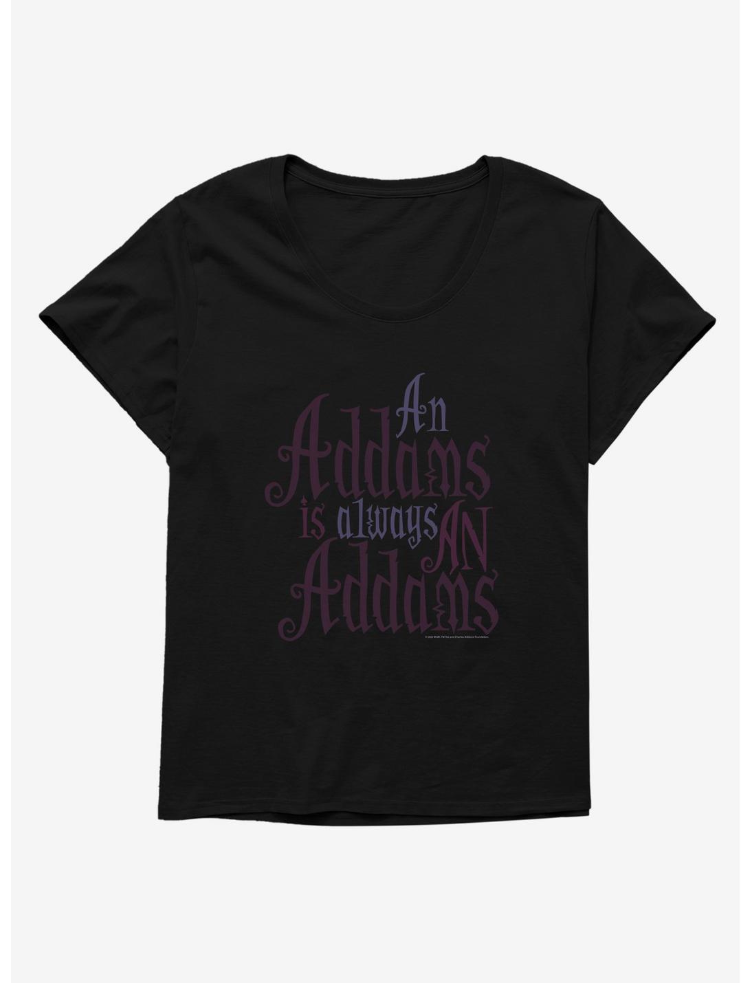 Addams Family Always An Addams Womens T-Shirt Plus Size, BLACK, hi-res