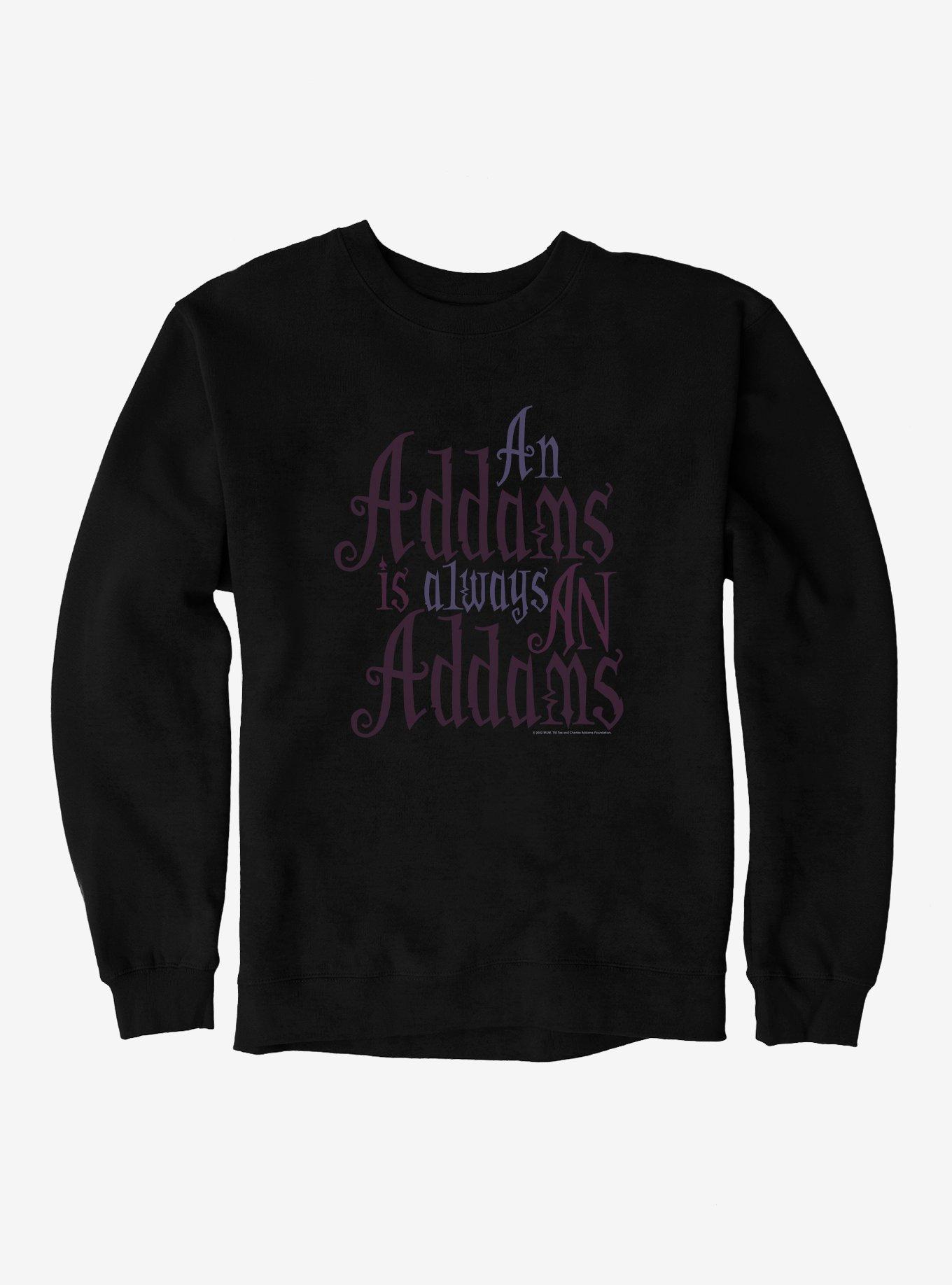 The Addams Family Always An Addams Sweatshirt, BLACK, hi-res