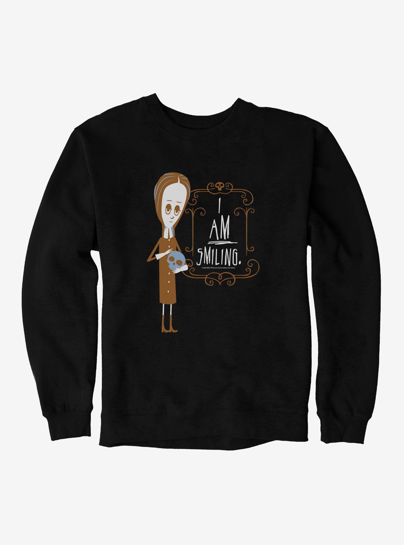 The Addams Family I Am Smiling Sweatshirt, , hi-res