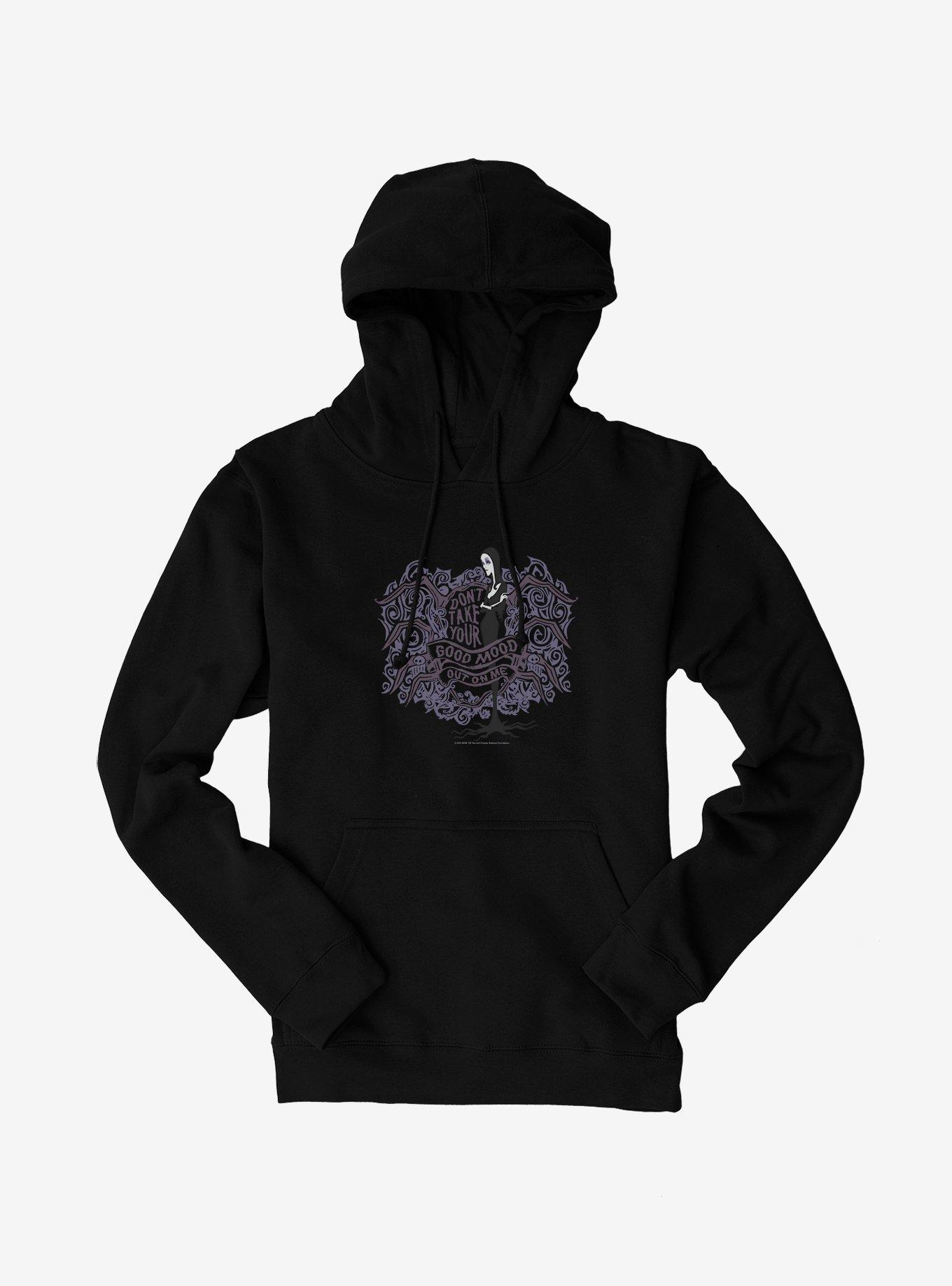 The Addams Family Good Mood Hoodie, BLACK, hi-res