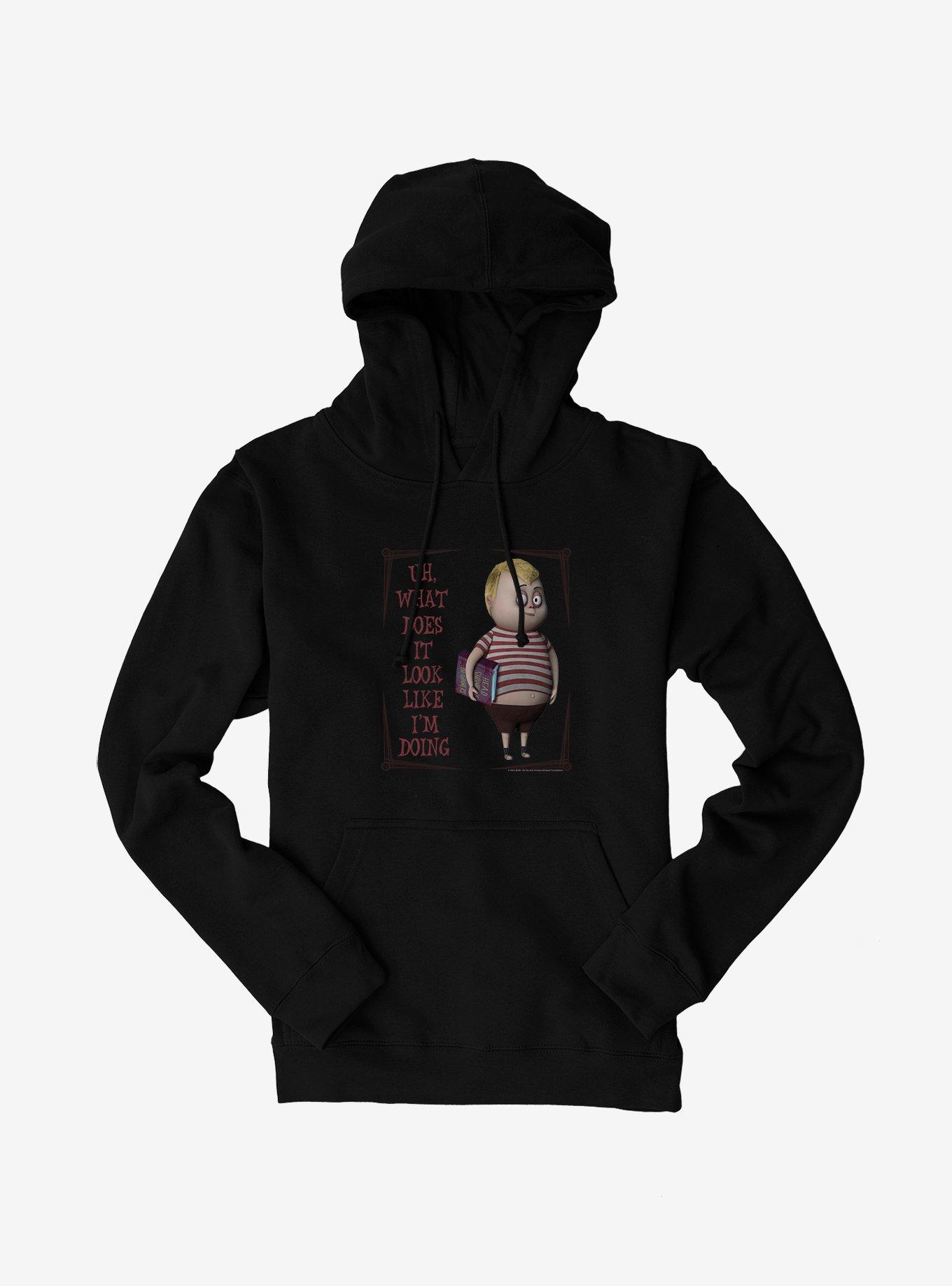 The Addams Family Head Shrinking Hoodie, BLACK, hi-res