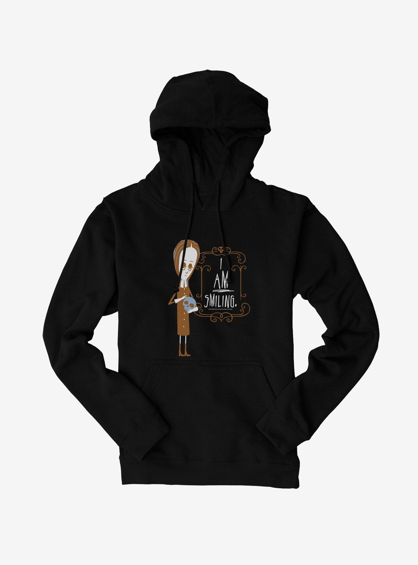 The Addams Family I Am Smiling Hoodie, BLACK, hi-res