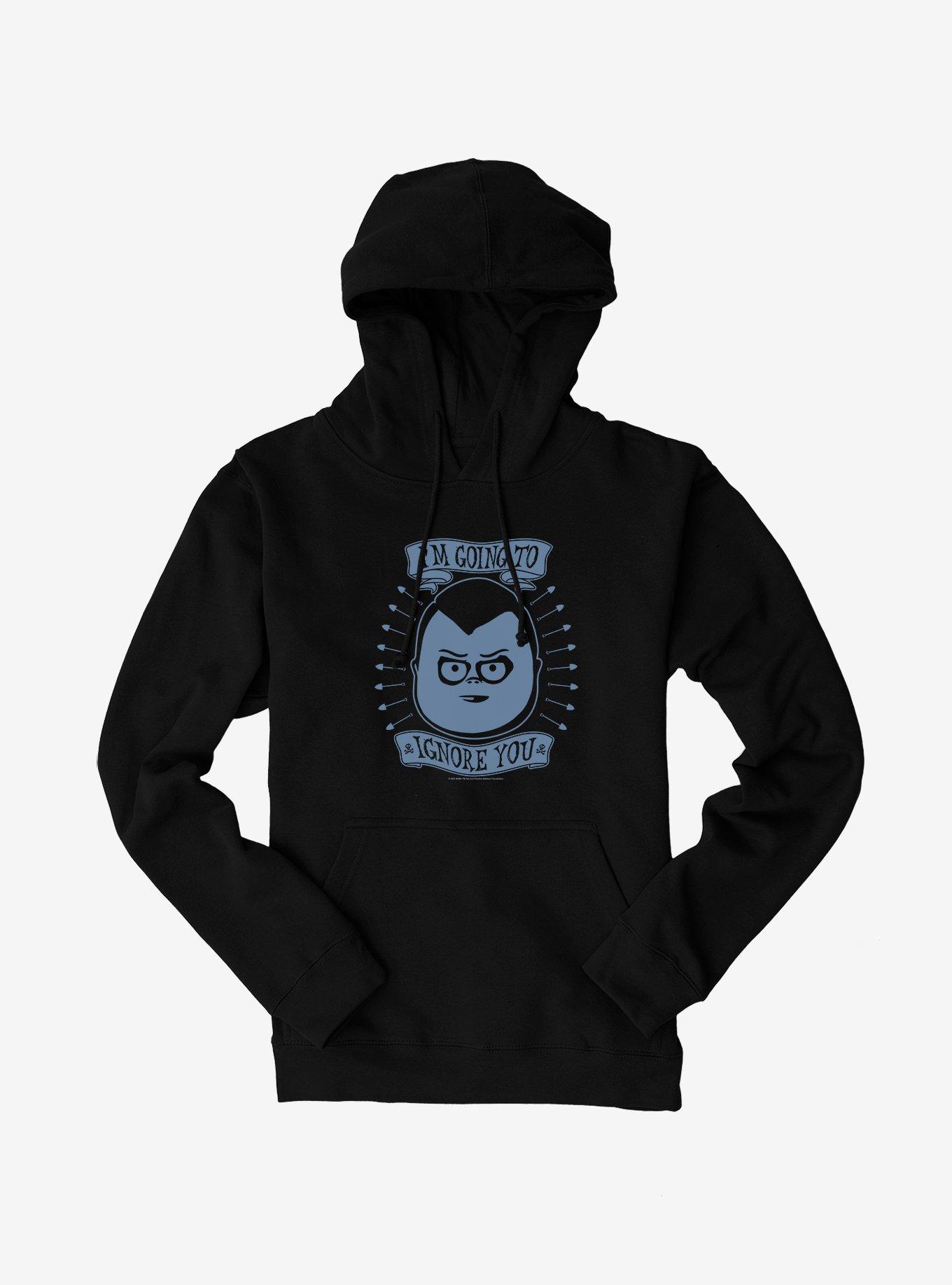 The Addams Family Ignore You Hoodie, BLACK, hi-res