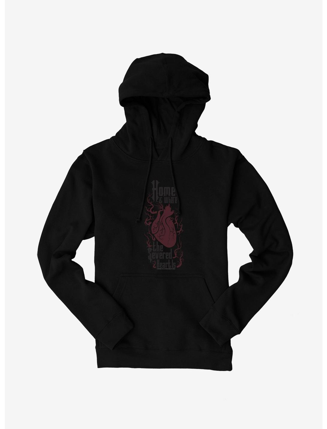 The Addams Family Severed Heart Hoodie, BLACK, hi-res