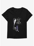 Addams Family Keep Your Chin Up! Womens T-Shirt Plus Size, BLACK, hi-res
