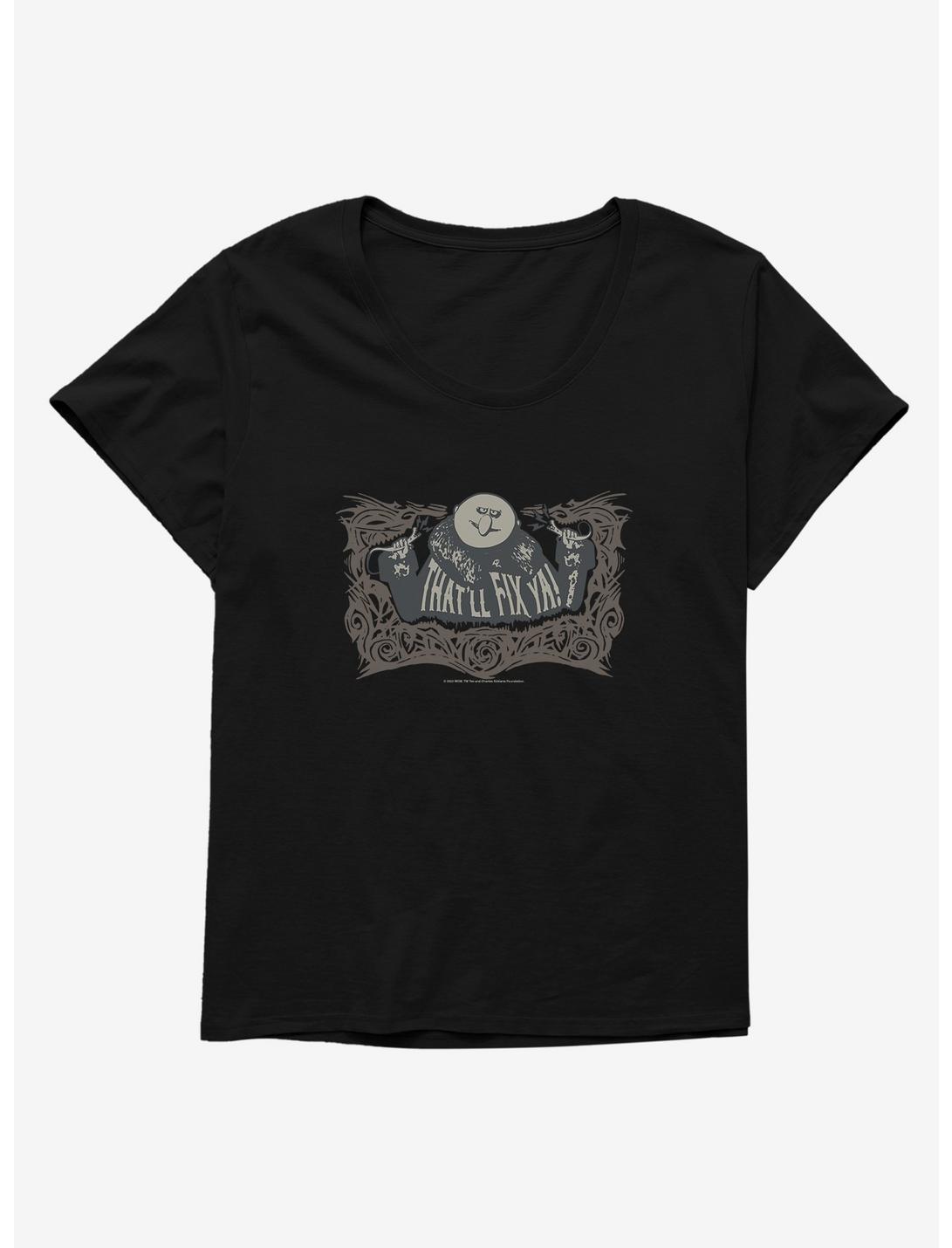 Addams Family That'll Fix Ya! Womens T-Shirt Plus Size, BLACK, hi-res