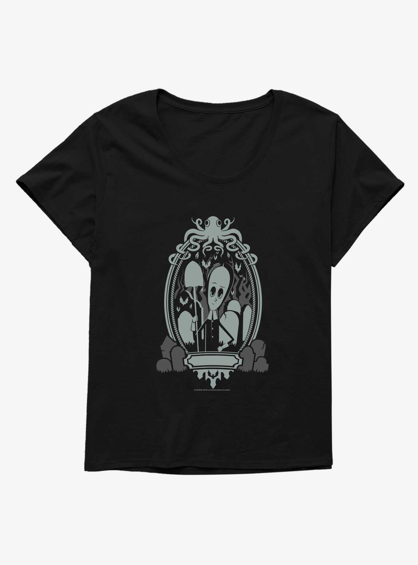 Addams Family Wednesday Addams Womens T-Shirt Plus Size, , hi-res