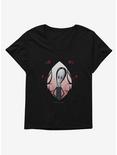 Addams Family Wednesday Spiderwebs Womens T-Shirt Plus Size, BLACK, hi-res