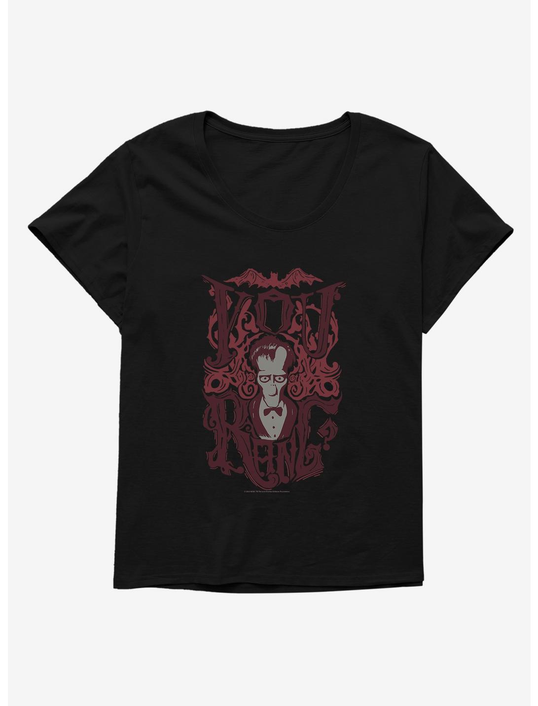Addams Family You Rang? Womens T-Shirt Plus Size, BLACK, hi-res