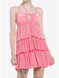 Bubblegum Pink Tiered Dress, PINK, hi-res