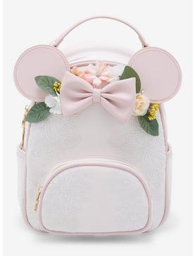 Plus Size Our Universe Disney Minnie Mouse Floral Ears Light-Up Mini Backpack - BoxLunch Exclusive, , hi-res