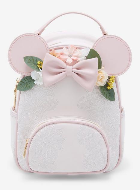 Loungefly Disney Snowflake Minnie Mouse Ears Mini Backpack - BoxLunch  Exclusive