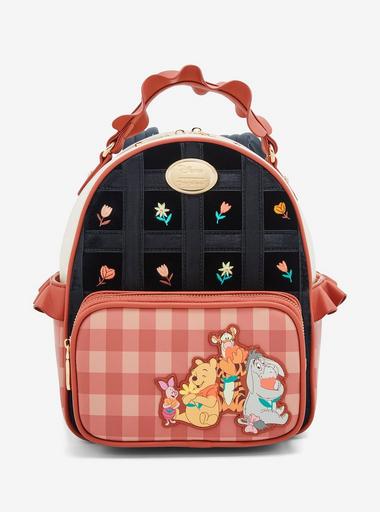 RARE Loungefly Disney Winnie the Pooh Plaid Mini Backpack - outlet BoxLunch Excl. EUC