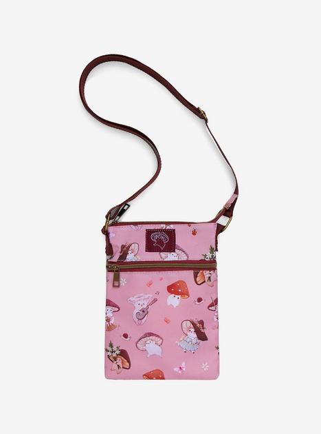 Fungi Are Friends Leather Crossbody Bag Purse