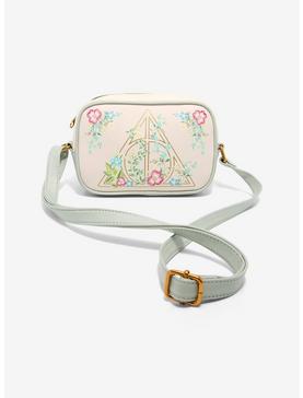 Loungefly Harry Potter Deathly Hallows Floral Crossbody Bag, , hi-res