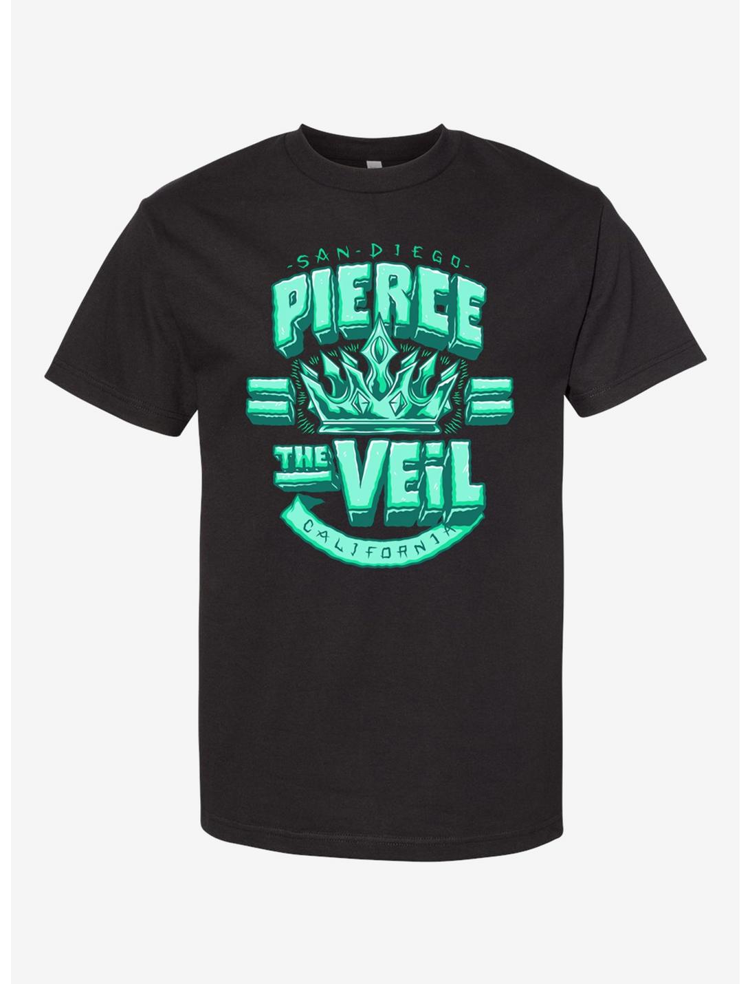 Pierce The Veil Crown T-Shirt, BLACK, hi-res