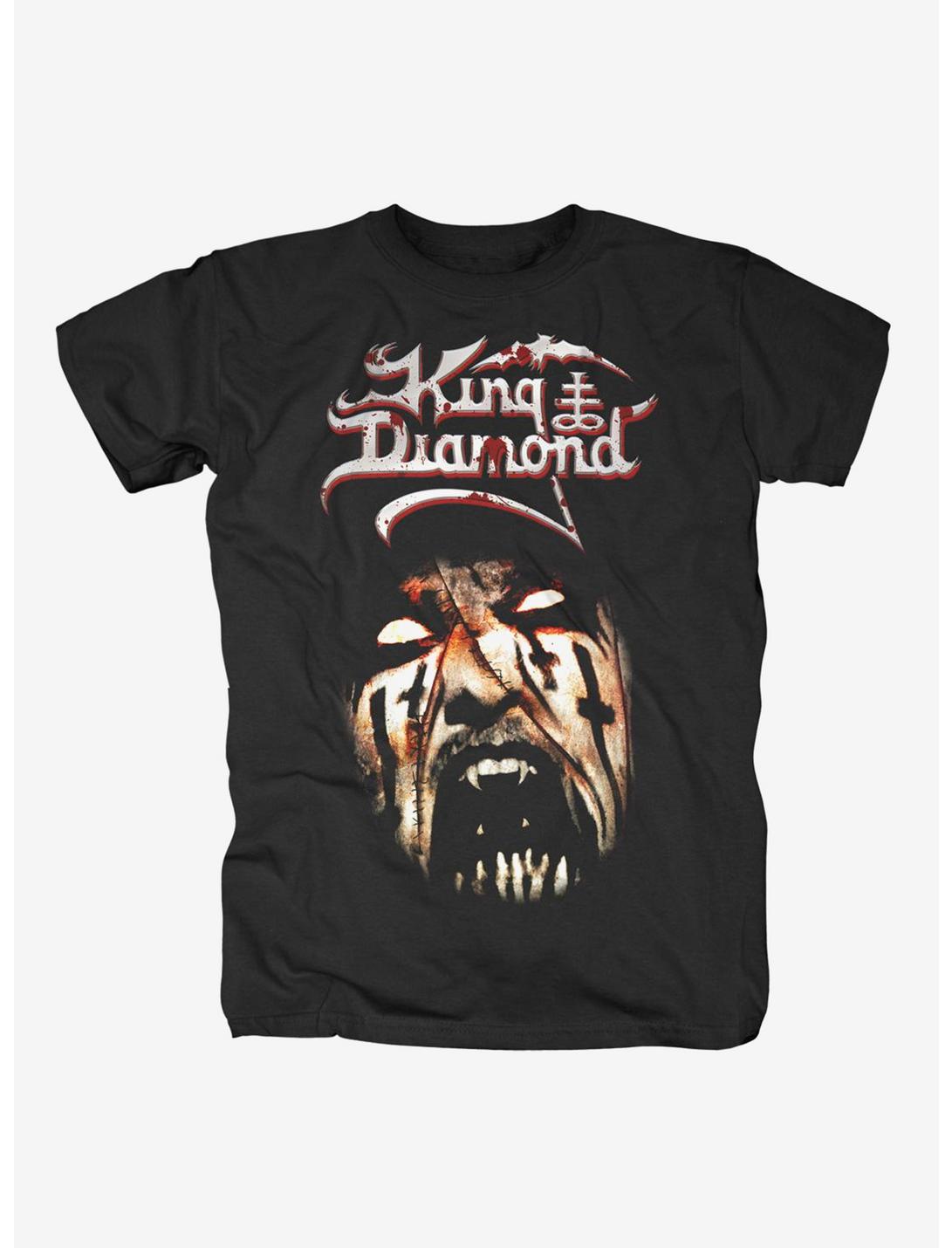 King Diamond Fangs Portrait T-Shirt, BLACK, hi-res