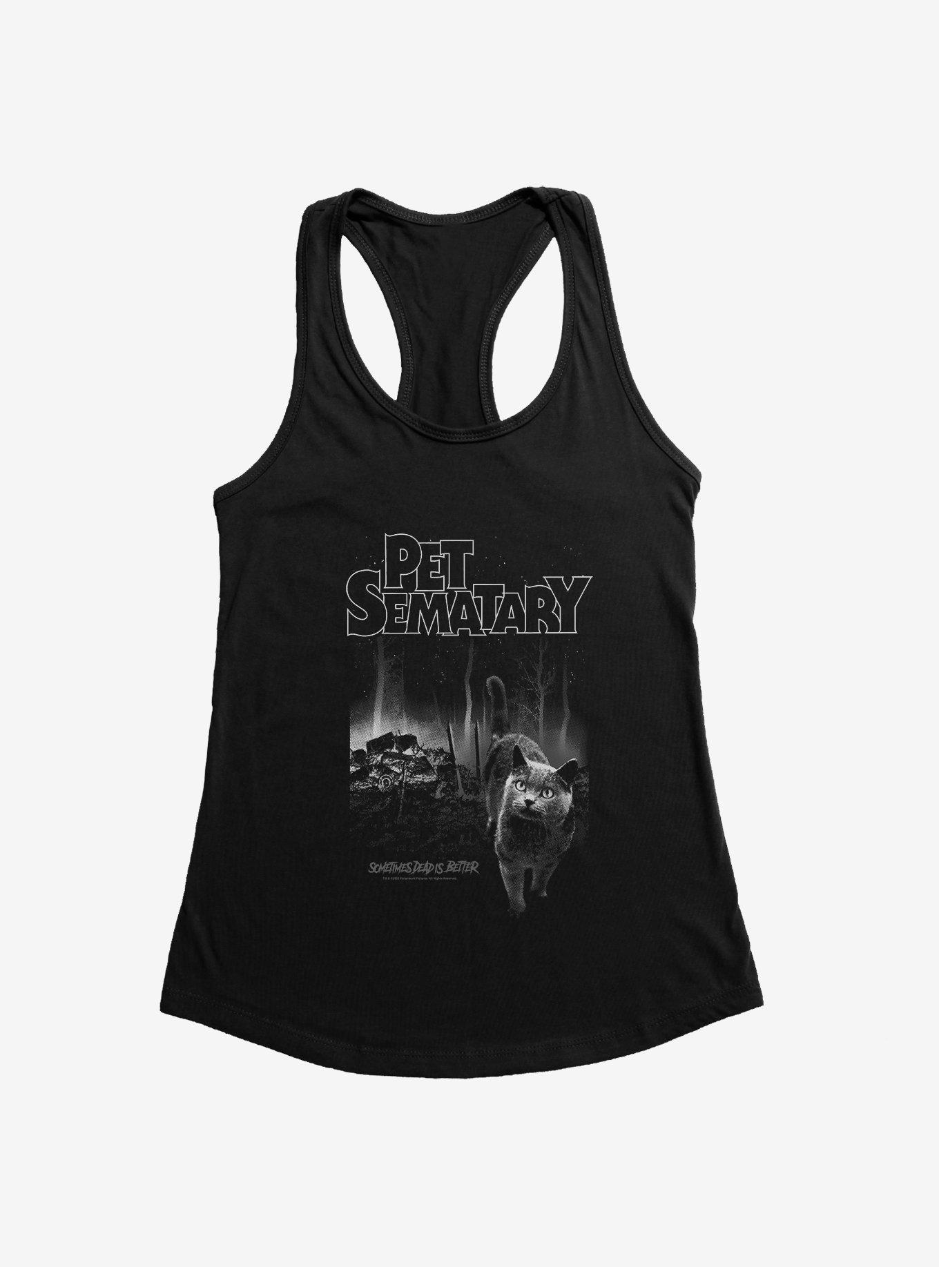 Pet Sematary Church The Cat Womens Tank Top, BLACK, hi-res