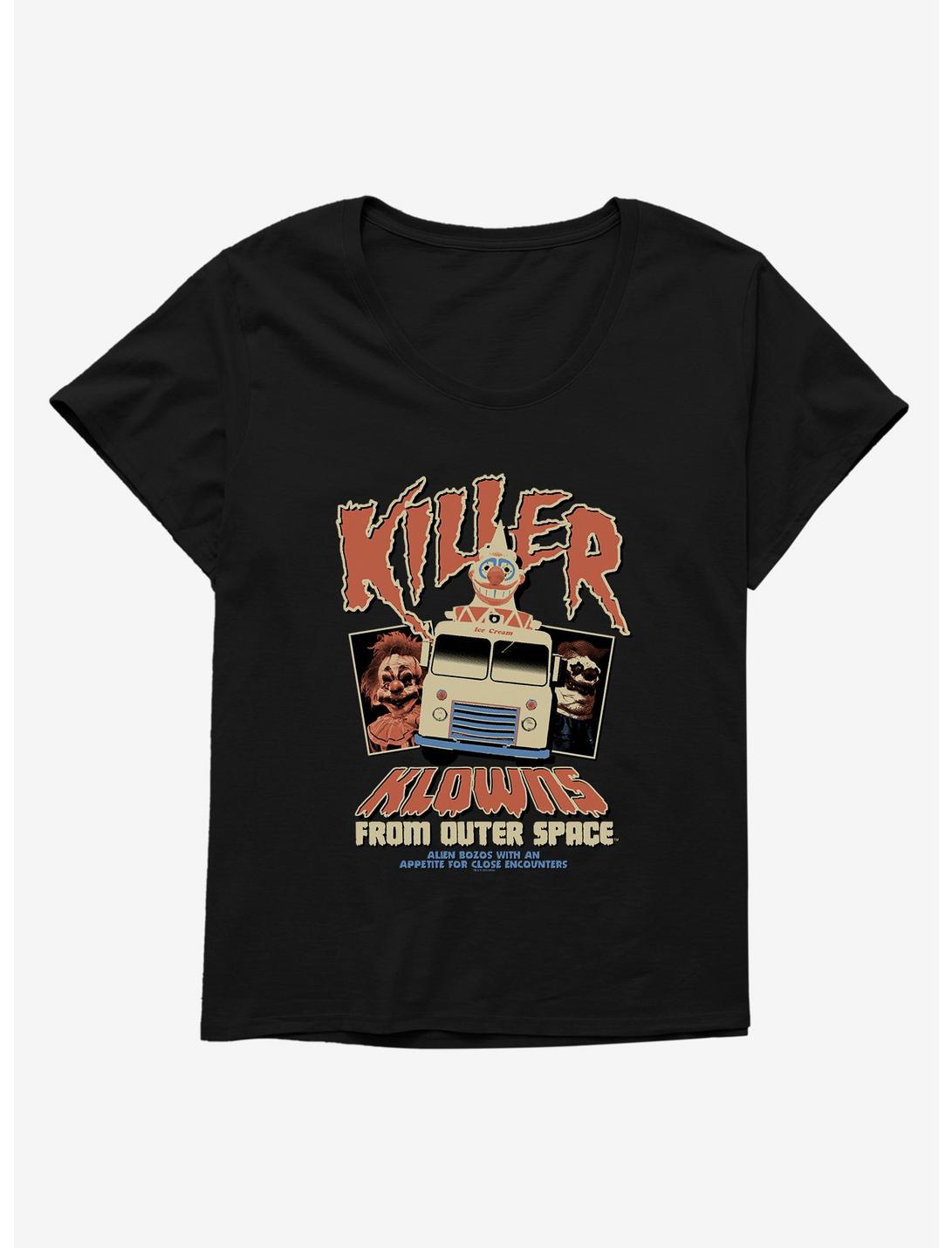 Killer Klowns From Outer Space Vintage Movie Poster Womens T-Shirt Plus Size, , hi-res