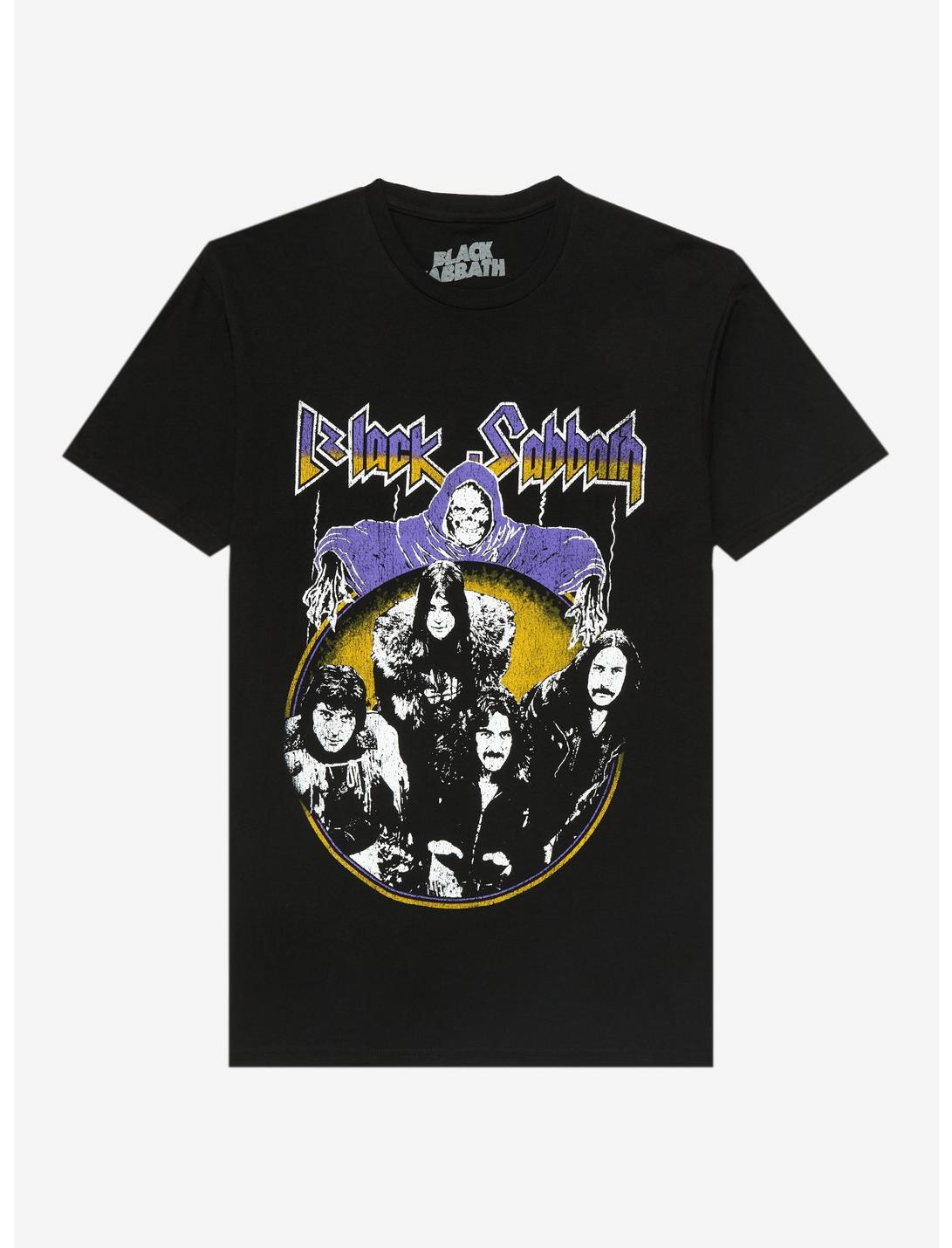 Black Sabbath Grim Reaper Band Photo T-Shirt, BLACK, hi-res