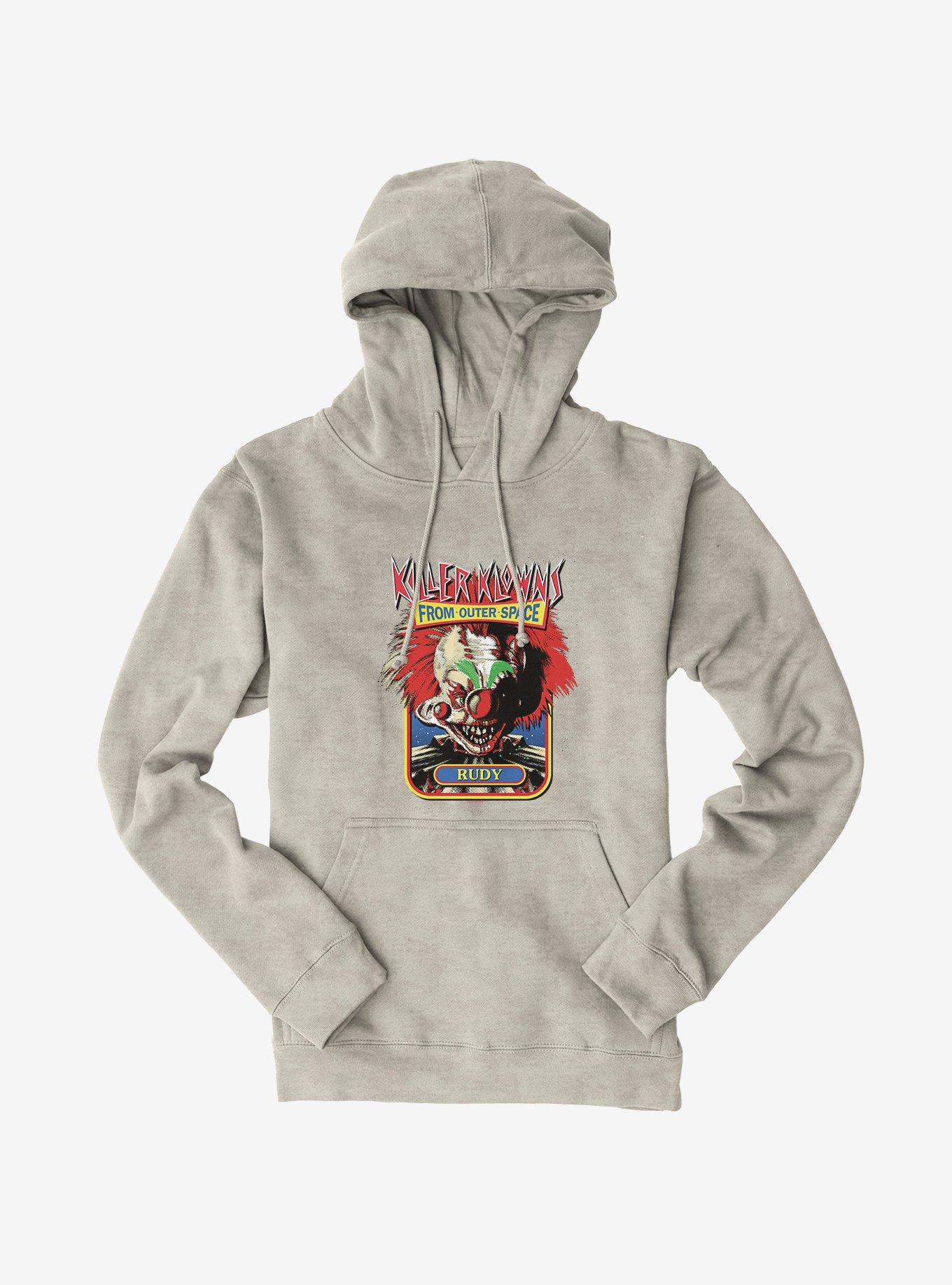 Killer Klowns From Outer Space Rudy Hoodie, OATMEAL HEATHER, hi-res