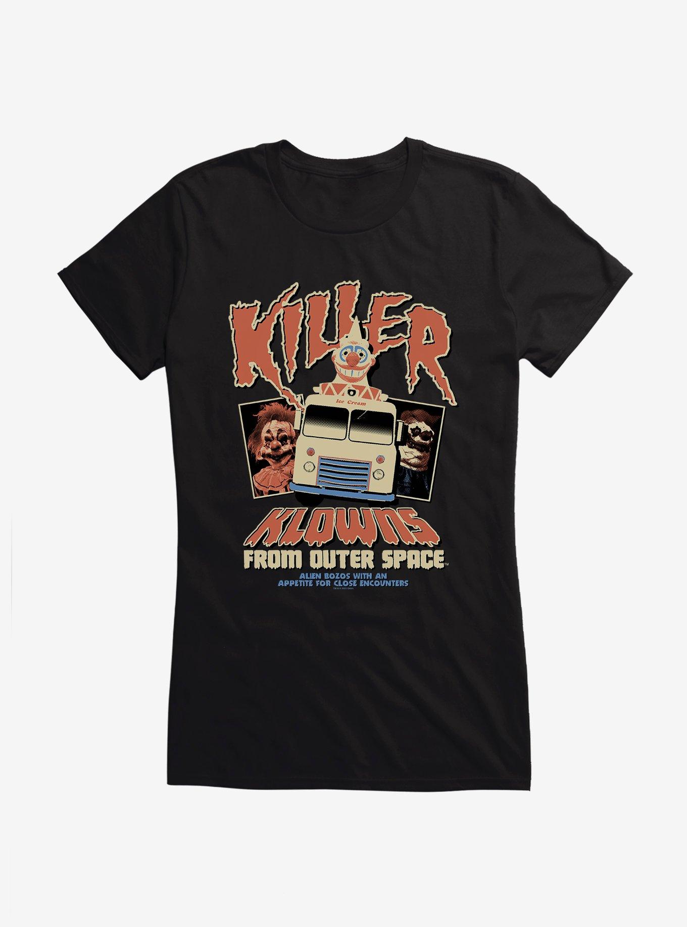Killer Klowns From Outer Space Vintage Movie Poster Girls T-Shirt