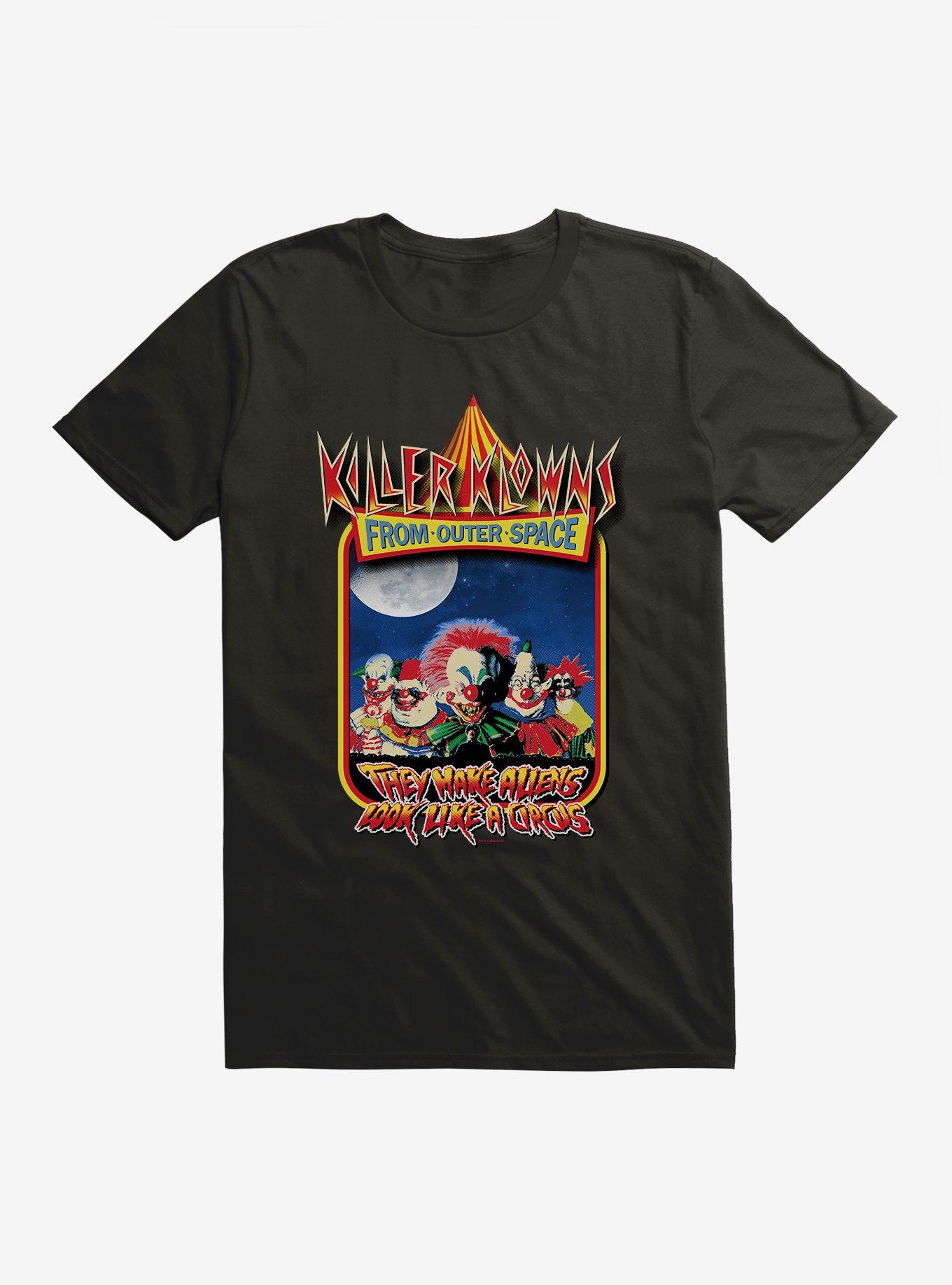 Killer Klowns From Outer Space Movie Poster T-Shirt, BLACK, hi-res