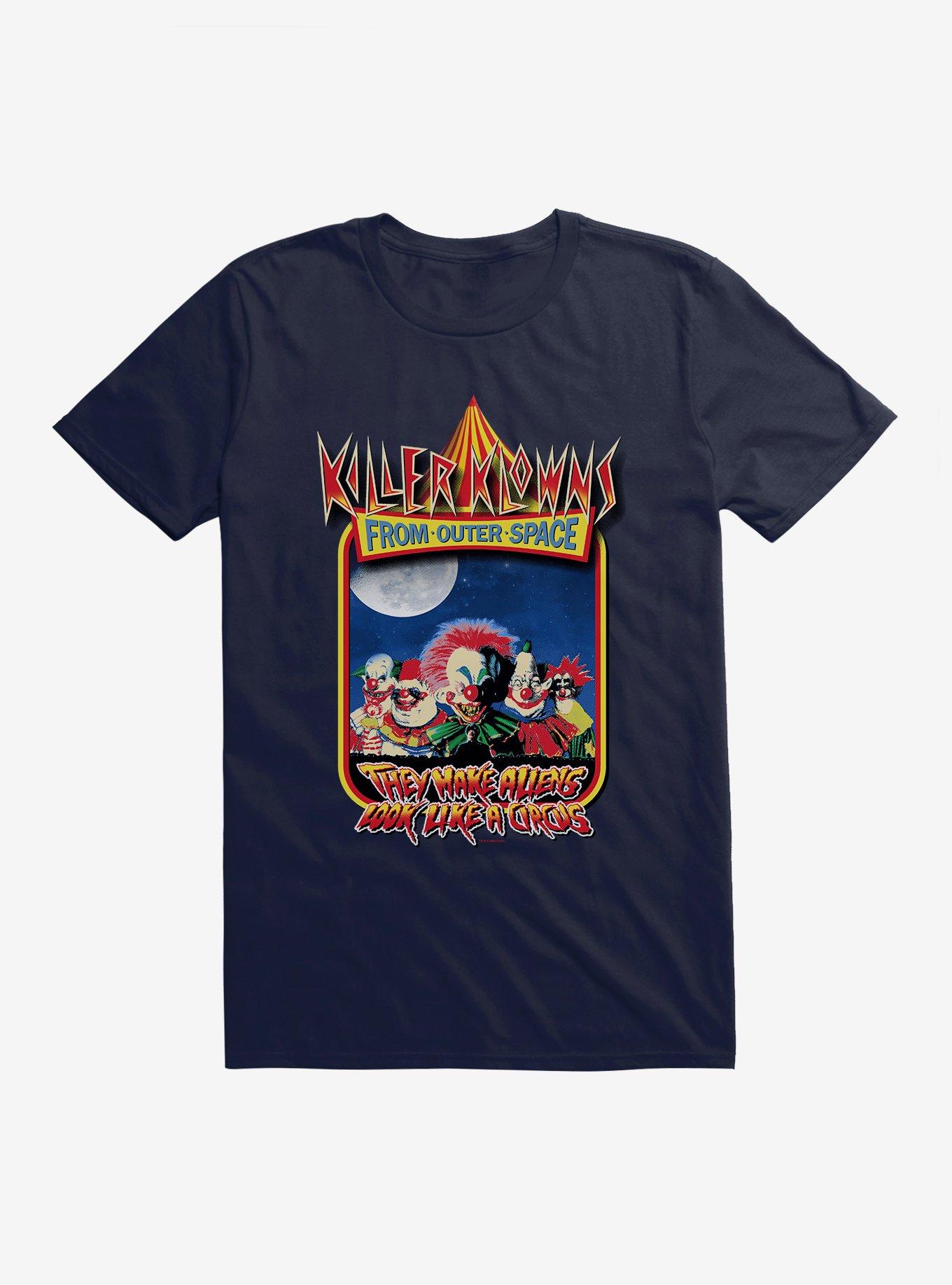 Killer Klowns From Outer Space Movie Poster T-Shirt, NAVY, hi-res