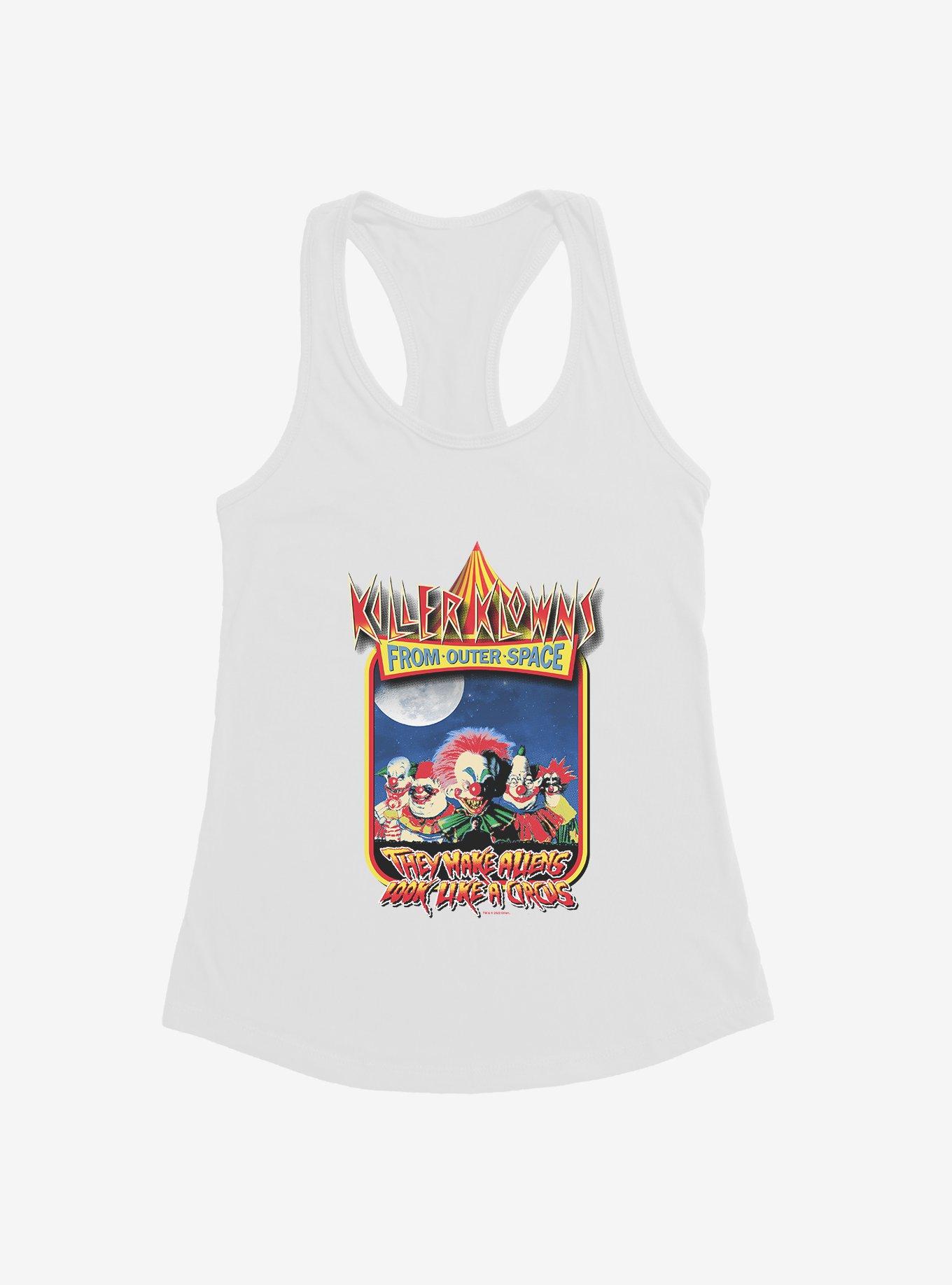 Killer Klowns From Outer Space Movie Poster Girls Tank, WHITE, hi-res