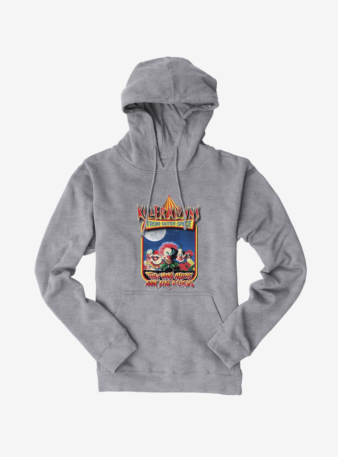 Killer Klowns From Outer Space Movie Poster Hoodie, SPORT GRAY, hi-res view 1