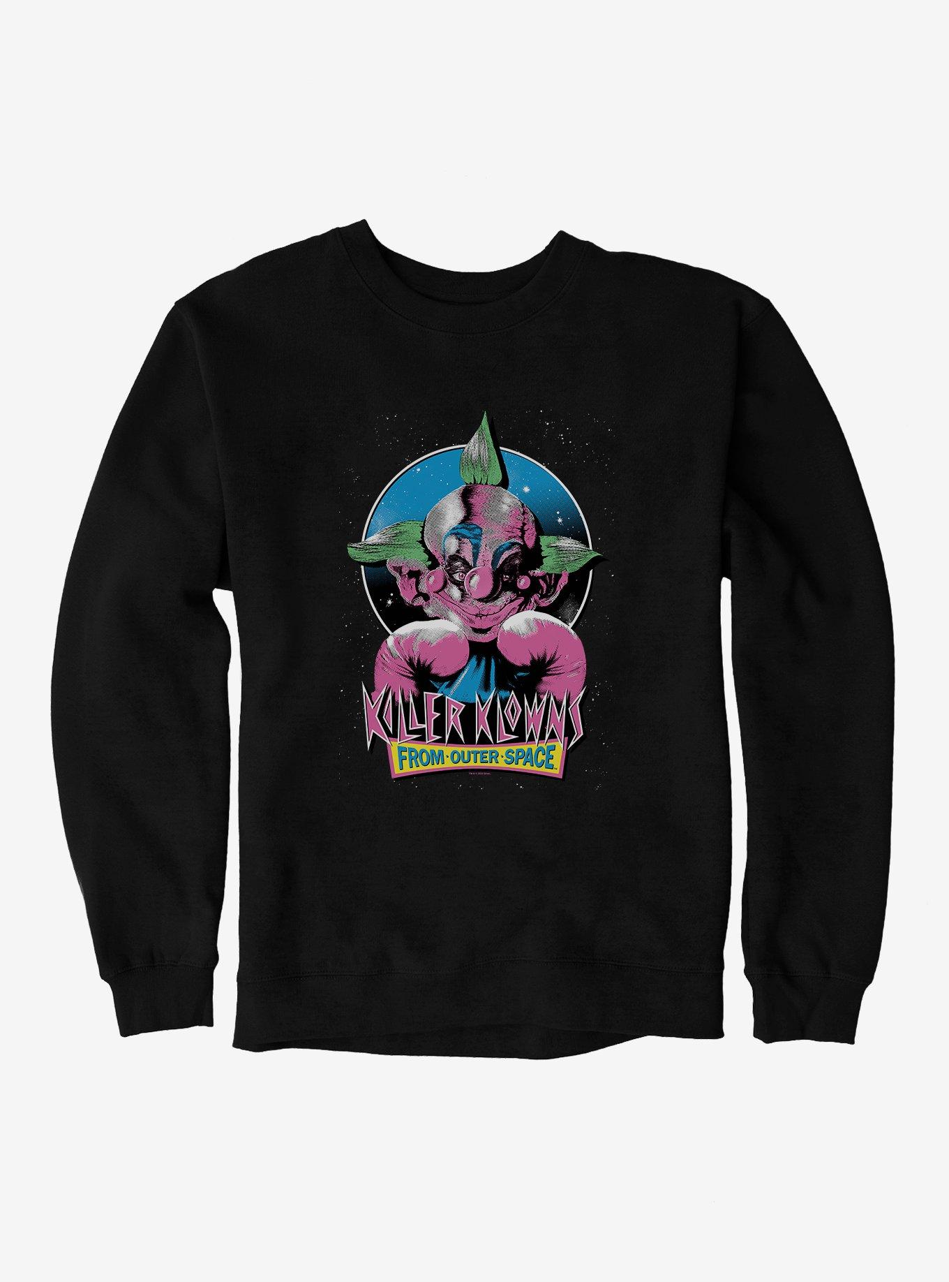 Killer Klowns From Outer Space Shorty Sweatshirt, BLACK, hi-res