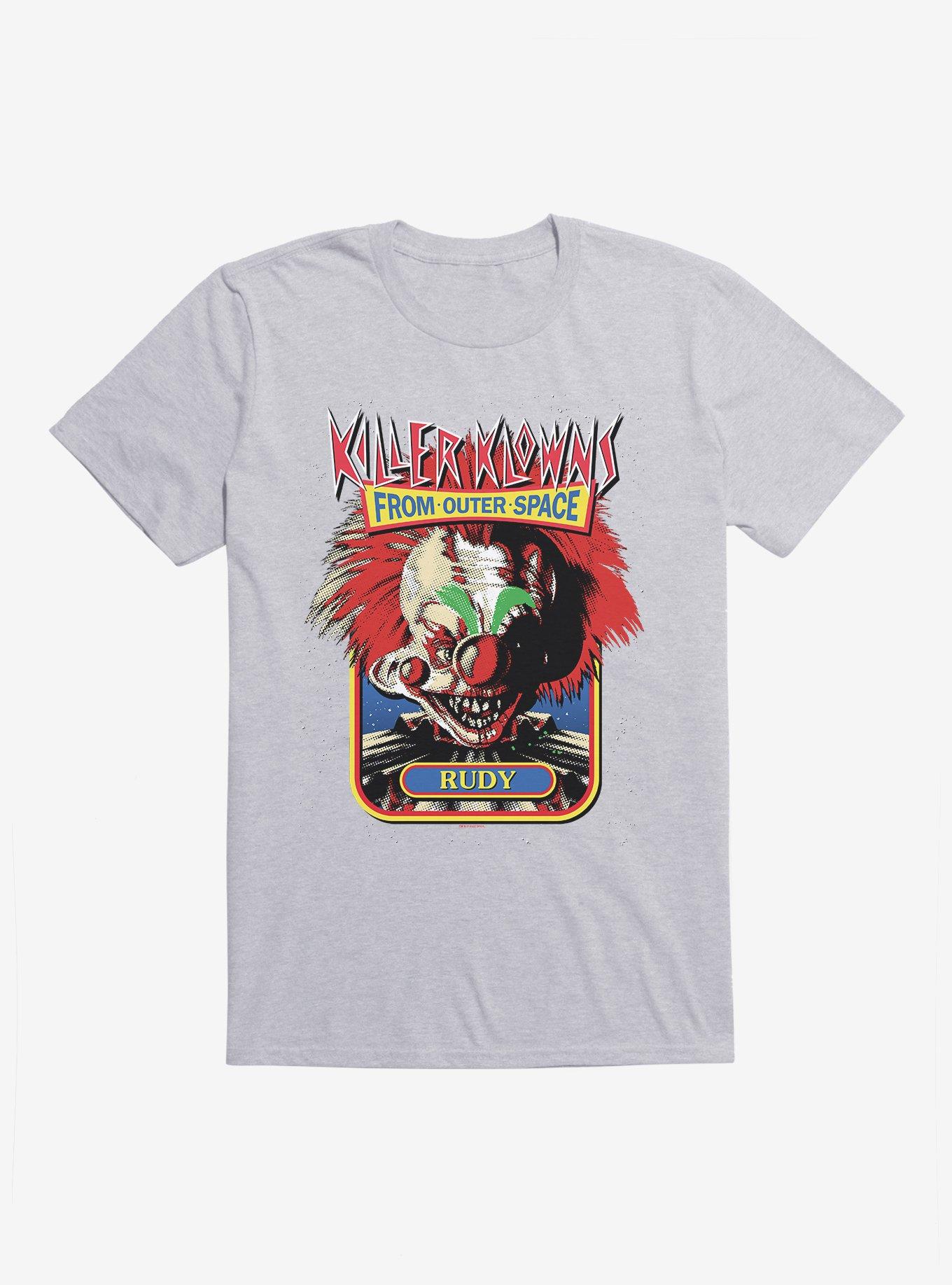 Killer Klowns From Outer Space Rudy T-Shirt, HEATHER GREY, hi-res
