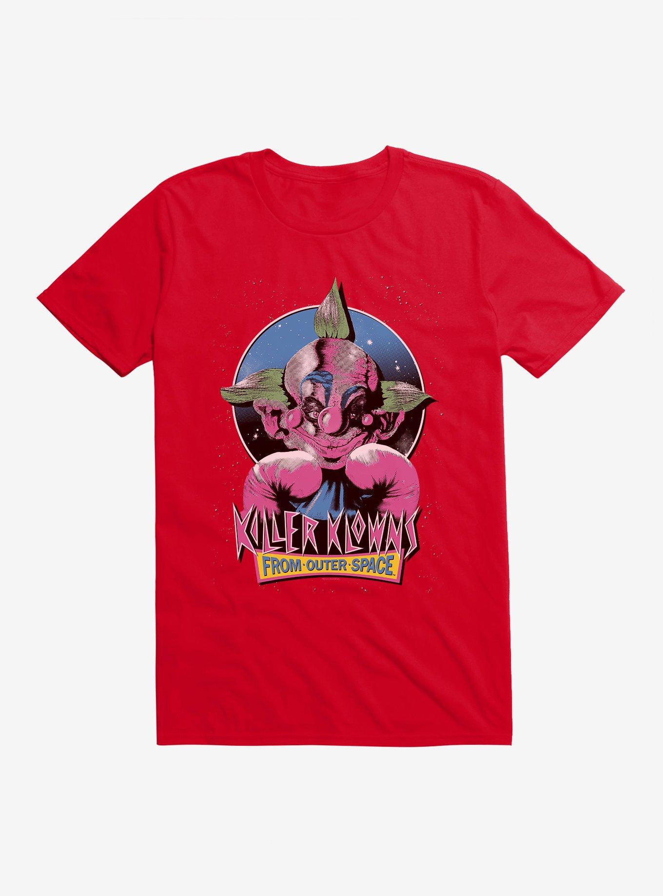 Killer Klowns From Outer Space Shorty T-Shirt, RED, hi-res