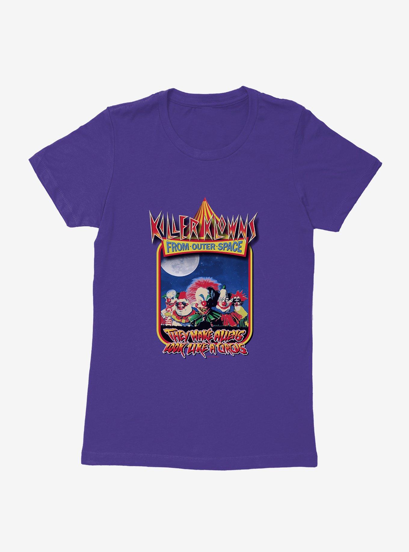Killer Klowns From Outer Space Movie Poster Womens T-Shirt, PURPLE RUSH, hi-res