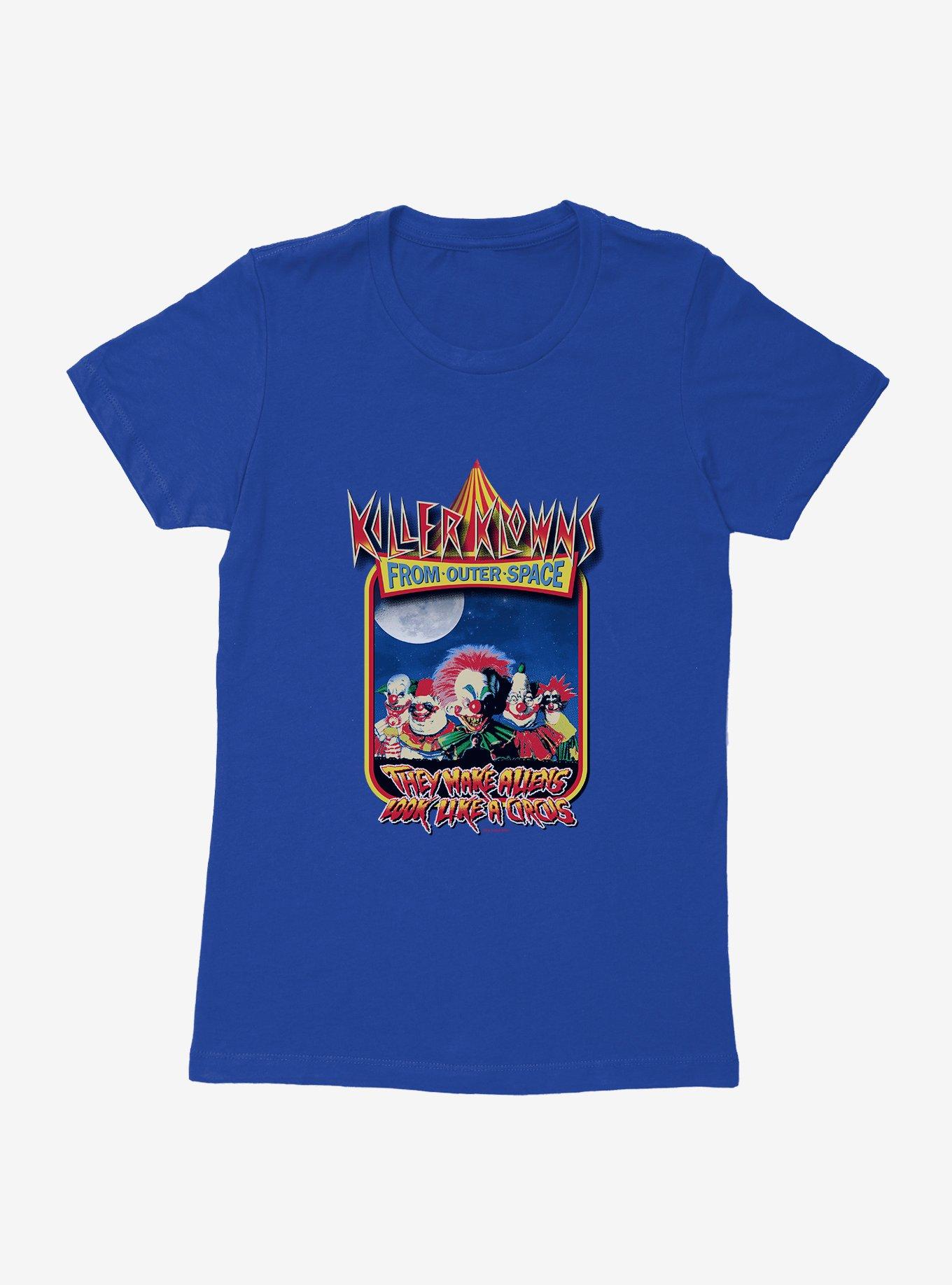 Killer Klowns From Outer Space Movie Poster Womens T-Shirt, ROYAL, hi-res view 1