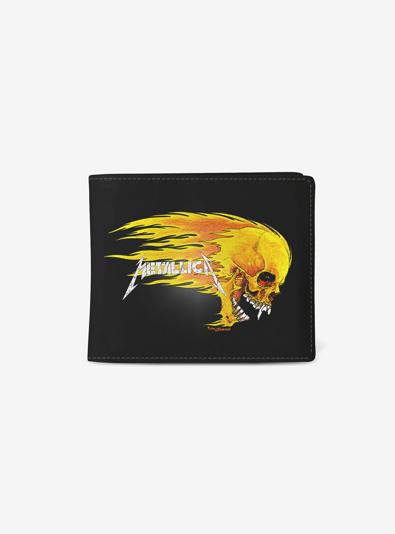 Rocksax Metallica Pushead Flame Wallet, , hi-res