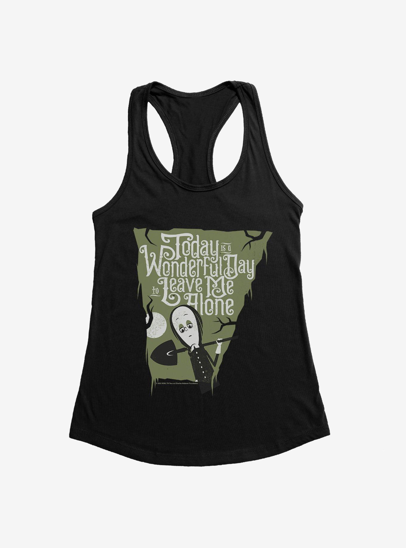 Addams Family Leave Me Alone Girls Tank, BLACK, hi-res