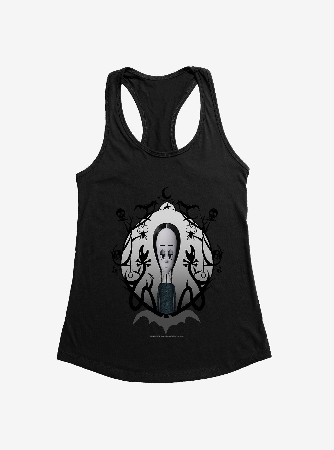 Addams Family Wednesday Snakes Girls Tank, BLACK, hi-res