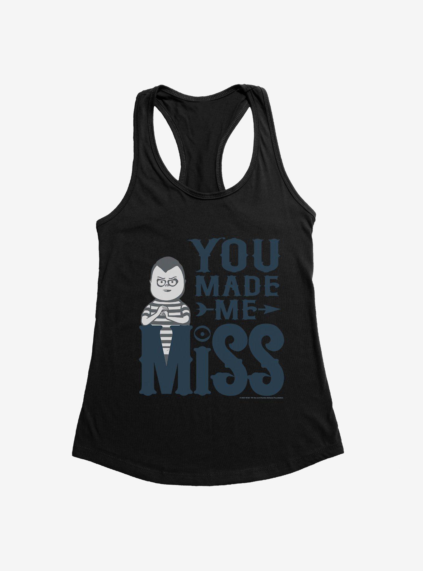 Addams Family You Made Me Miss Girls Tank, BLACK, hi-res