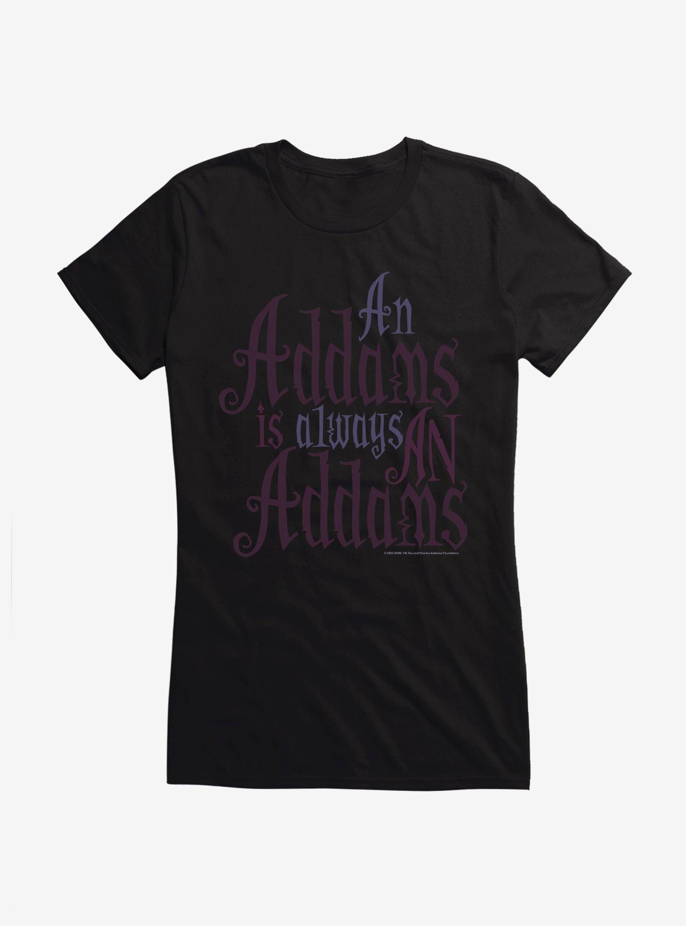 Addams Family Always An Addams Girls T-Shirt, BLACK, hi-res