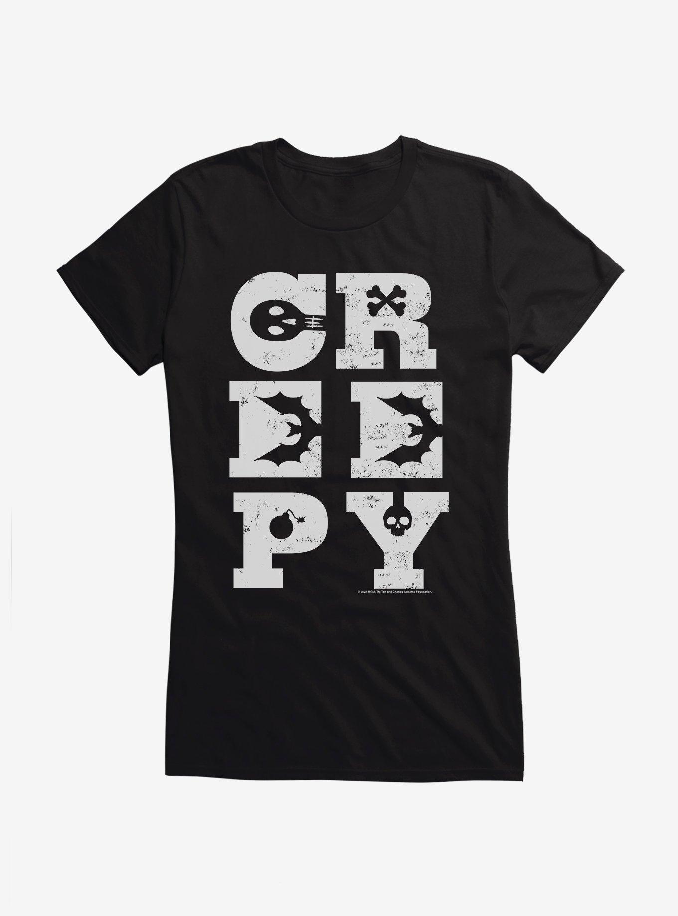 Addams Family Creepy Girls T-Shirt, BLACK, hi-res