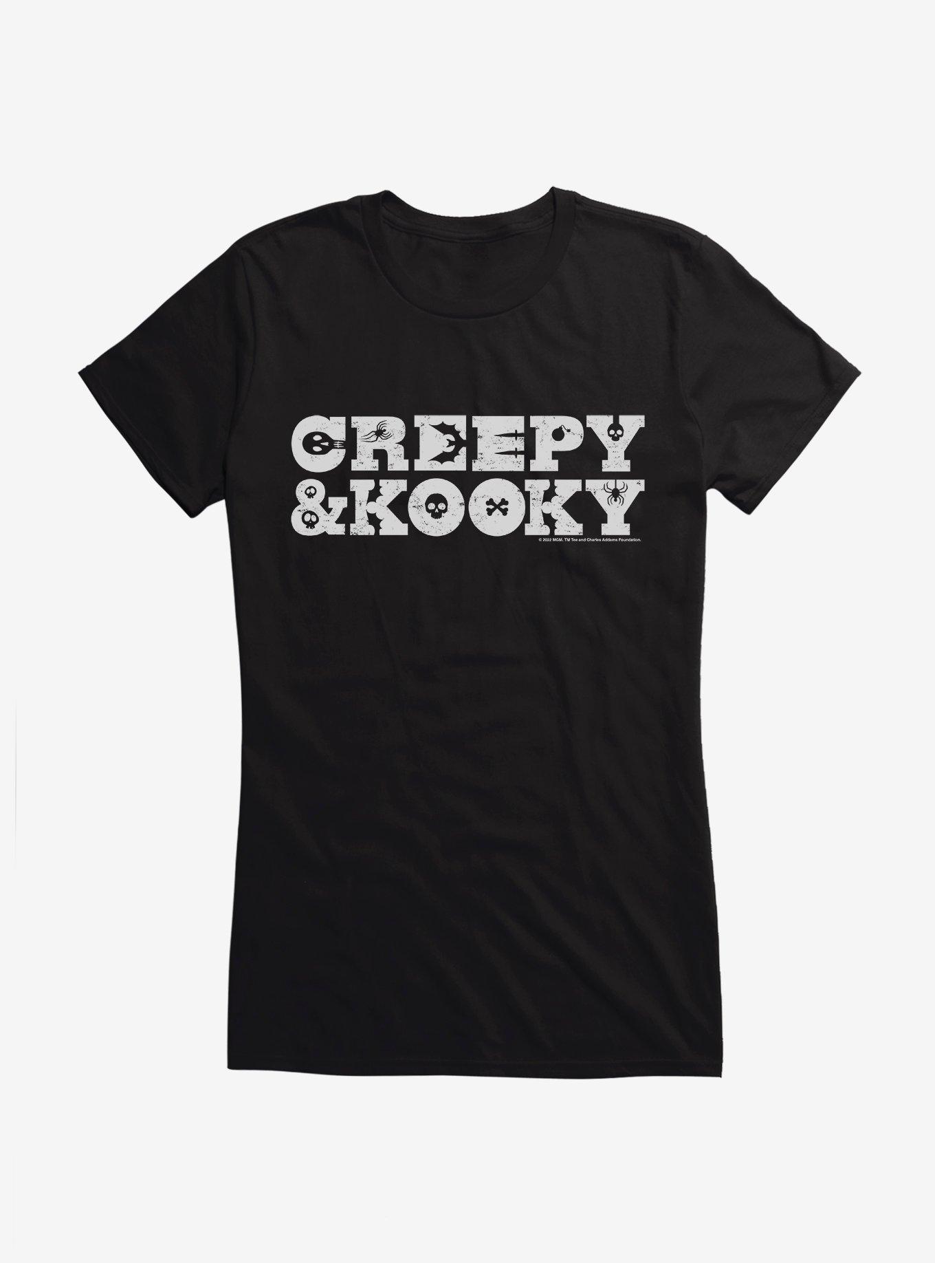 Addams Family Creepy & Kooky Girls T-Shirt, BLACK, hi-res