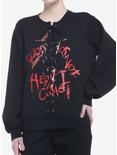 A Nightmare On Elm Street Lace-Up Girls Sweatshirt, MULTI, hi-res