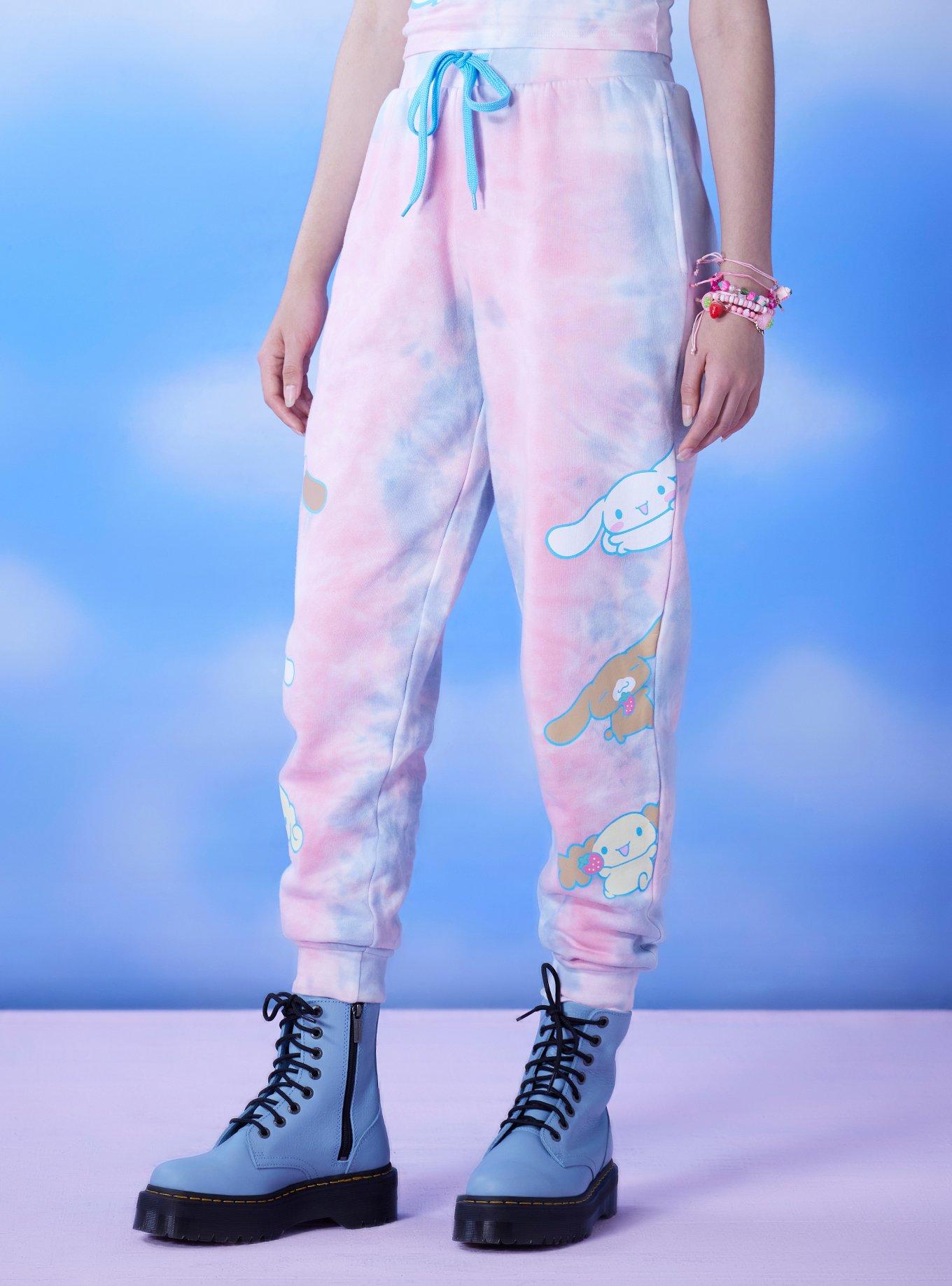 Buy Minnie Mouse Tie-Dye Print Joggers with Pockets and Drawstring