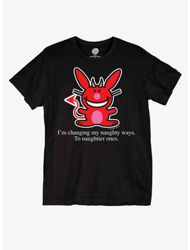 It's Happy Bunny Devil Boyfriend Fit Girls T-Shirt, , hi-res