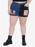 A Nightmare On Elm Street Freddy Patches Mom Shorts Plus Size, MULTI, hi-res
